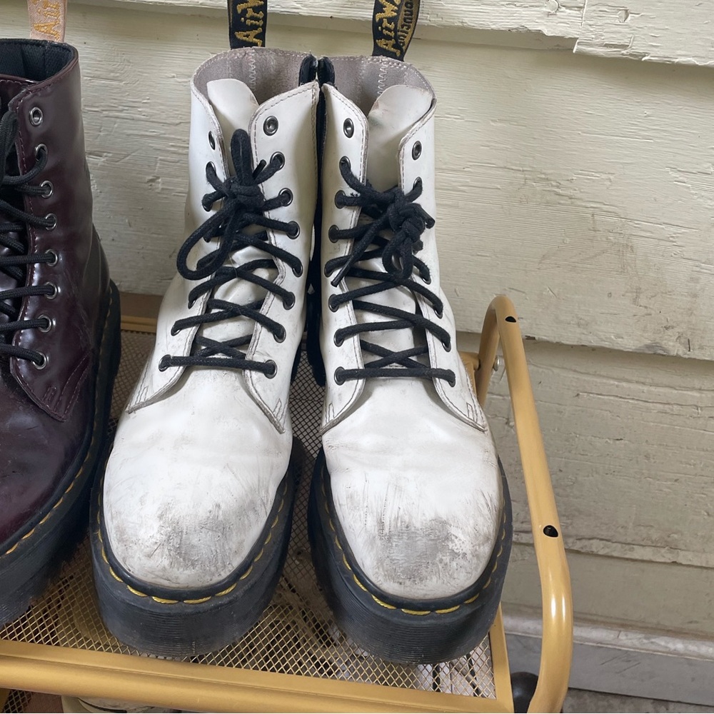 doc martens white jadon platform boots